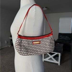 Stylish Red and Black Polka Dot Shoulder Bag